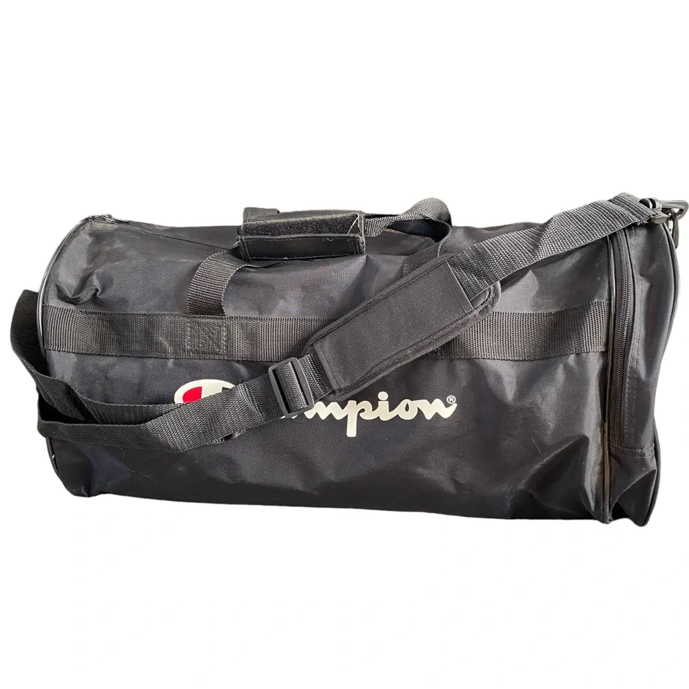 Champion Vintage Vancouver Grizzlies Duffle Bag NBA Basketball Travel 90s Black